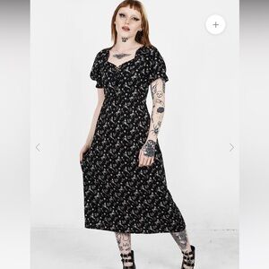 Disturbia Makebelieve Lace Up Midi Dress